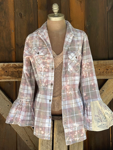 TWILIGHT STAG Flared Sleeve Flannel
